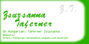 zsuzsanna taferner business card